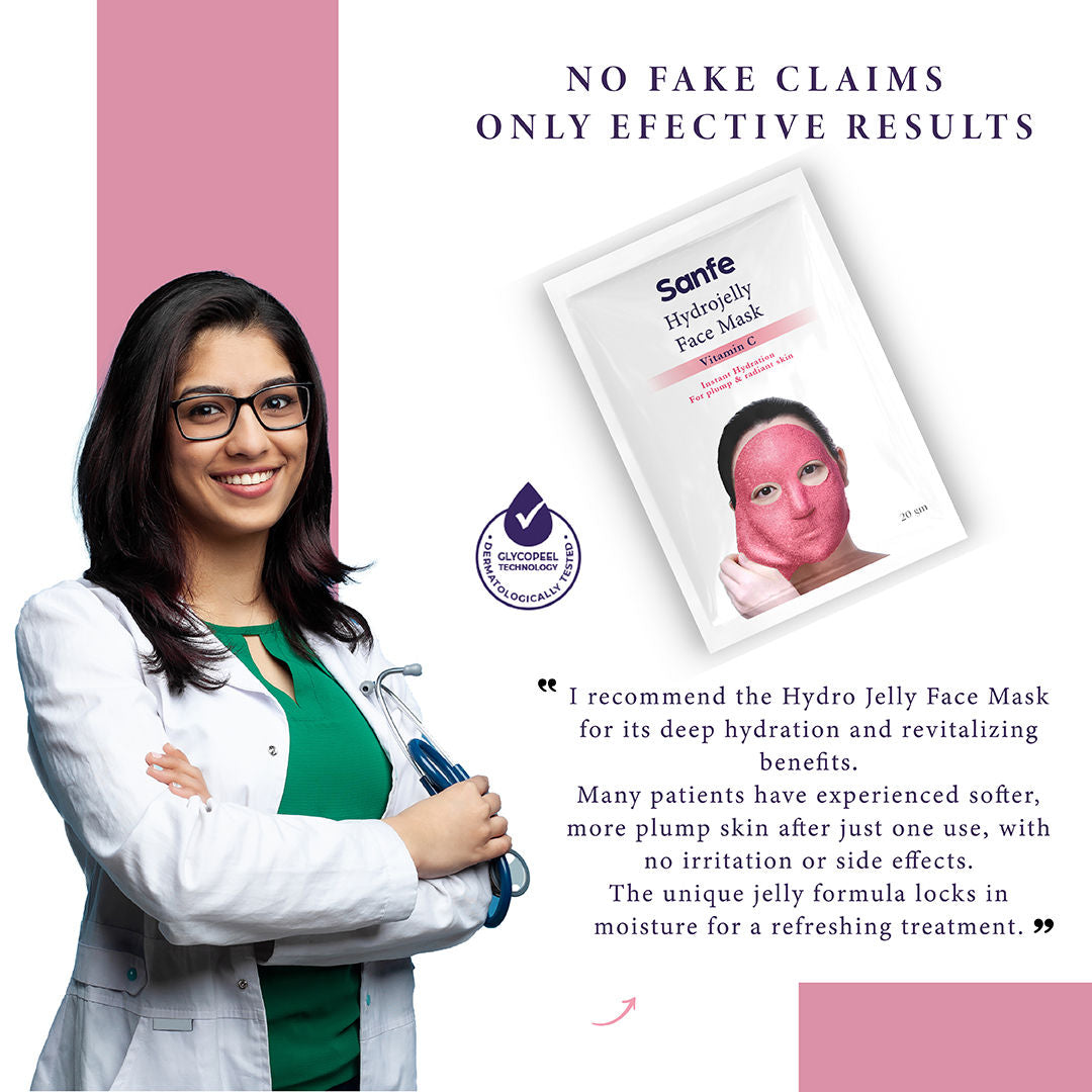 Hydrojelly Alginate Face Mask, Peel-Off Hydrating Mask Instant Glow & Brightening For Women