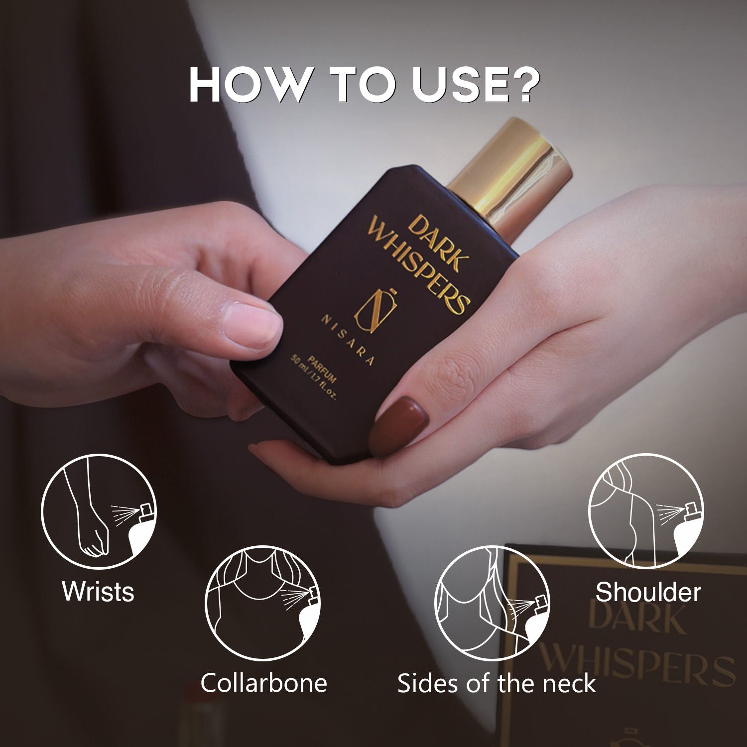 Dark Whispers Unisex Parfum - Perfume For Men & Women,Long Lasting Amber Oud Fragrance