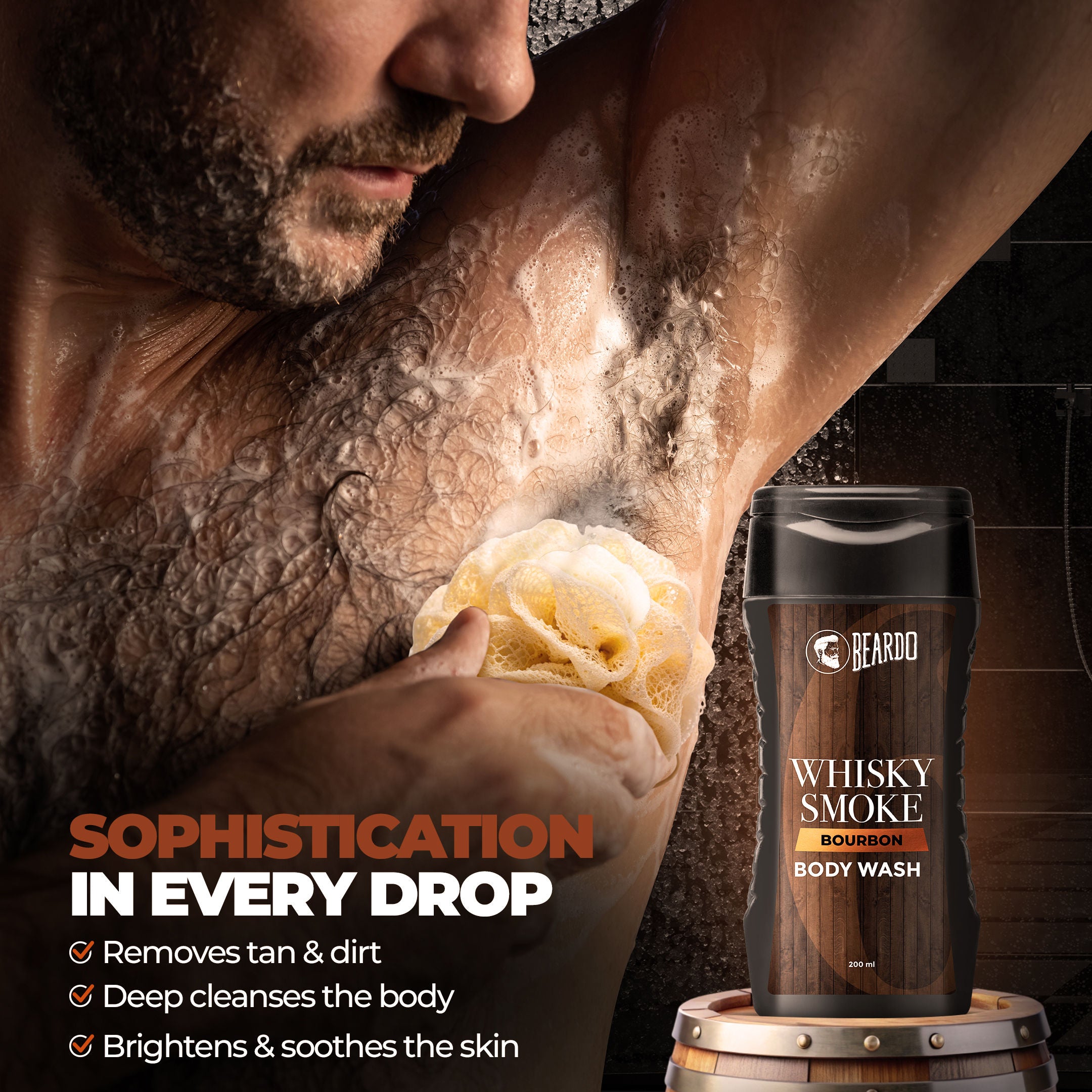 Whisky Smoke Bourbon Body Wash