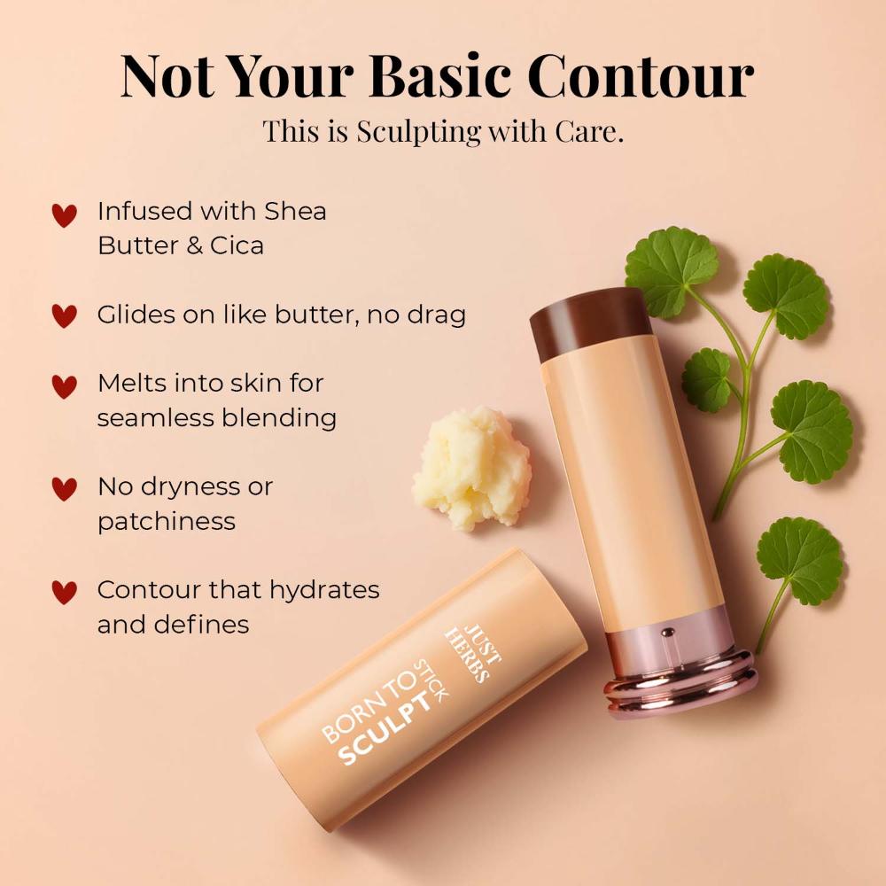 Born To Sculpt Long Stay Matte Finish Bronzer Stick with Shea Butter