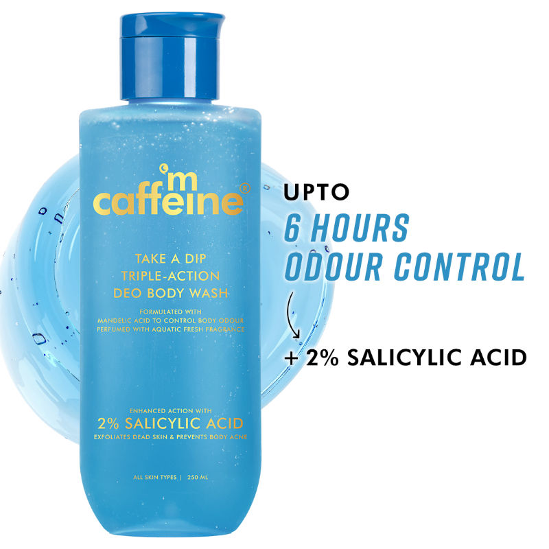 Take A Dip 3-in-1 Perfume Body Wash, Odour Control, 2% Salicylic acid, Aqua Fresh Scent