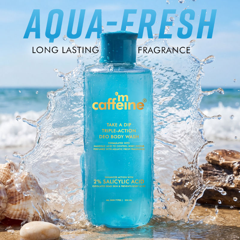 Take A Dip 3-in-1 Perfume Body Wash, Odour Control, 2% Salicylic acid, Aqua Fresh Scent