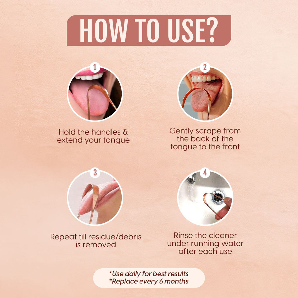 Copper Tongue Cleaner Scraper
