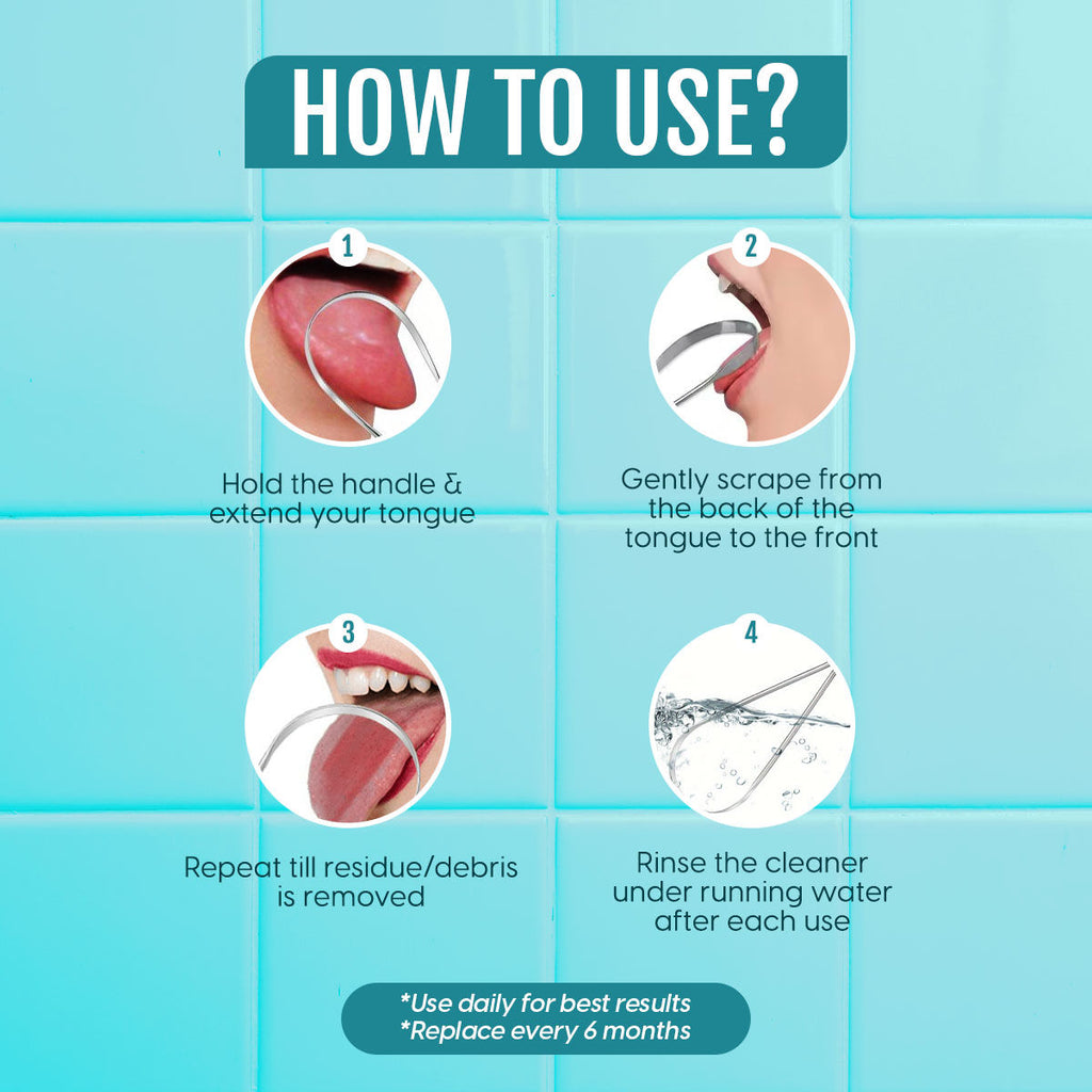 Stainless Steel Tongue Cleaner Scraper