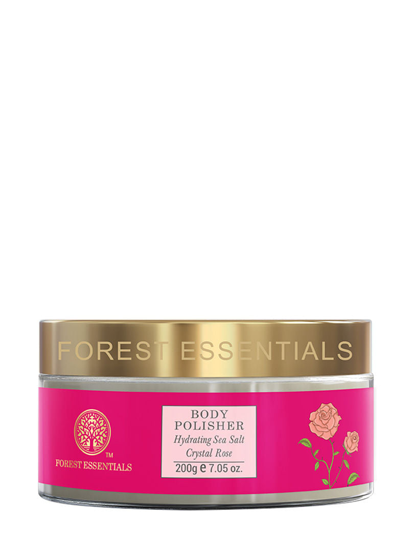 Body Polisher Hydrating Sea Salt Crystal Rose - Body Scrub for Tan Removal