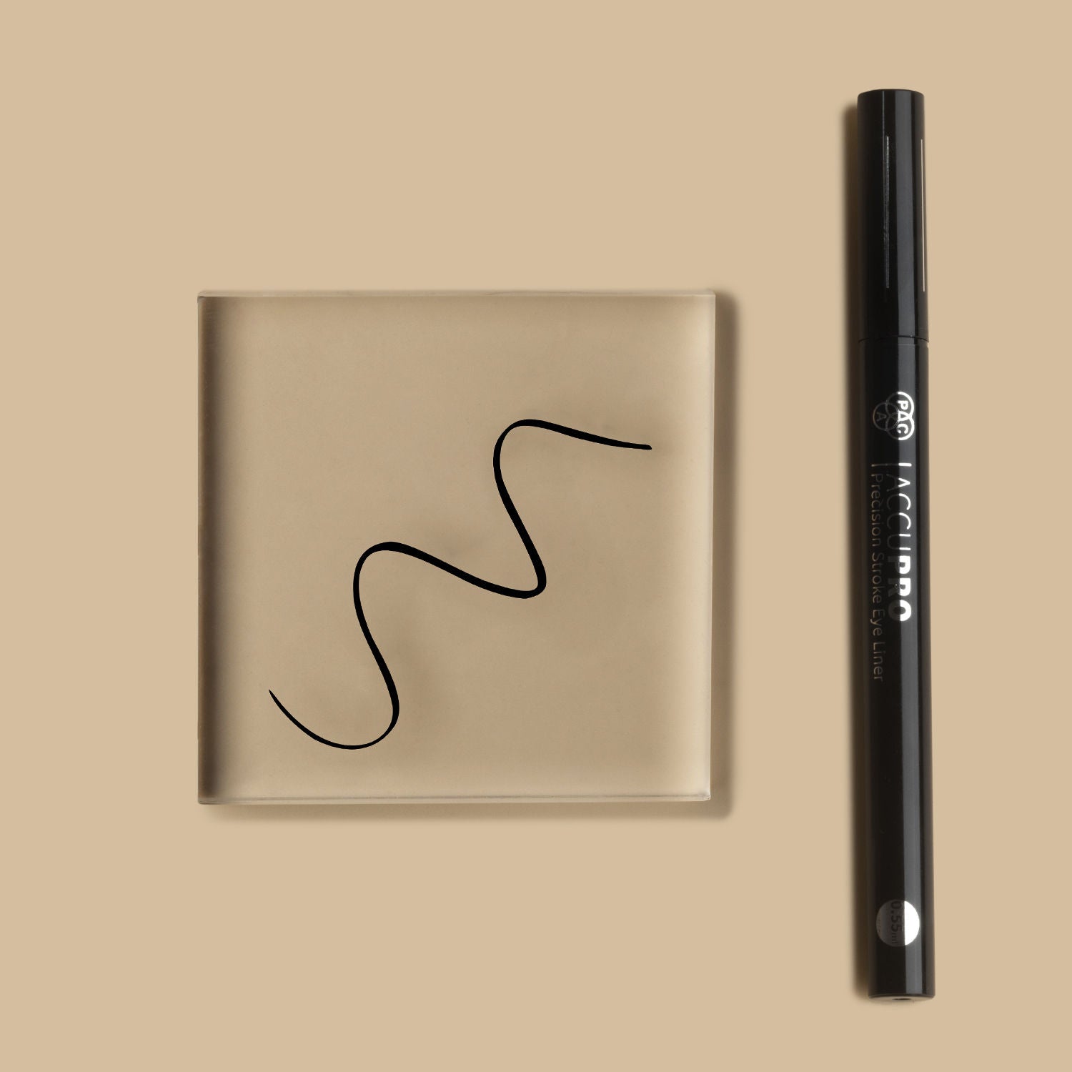 AccuPro Liquid Eyeliner - 24H Longlasting, Waterproof & Smudgeproof, Quick Drying Intense Black