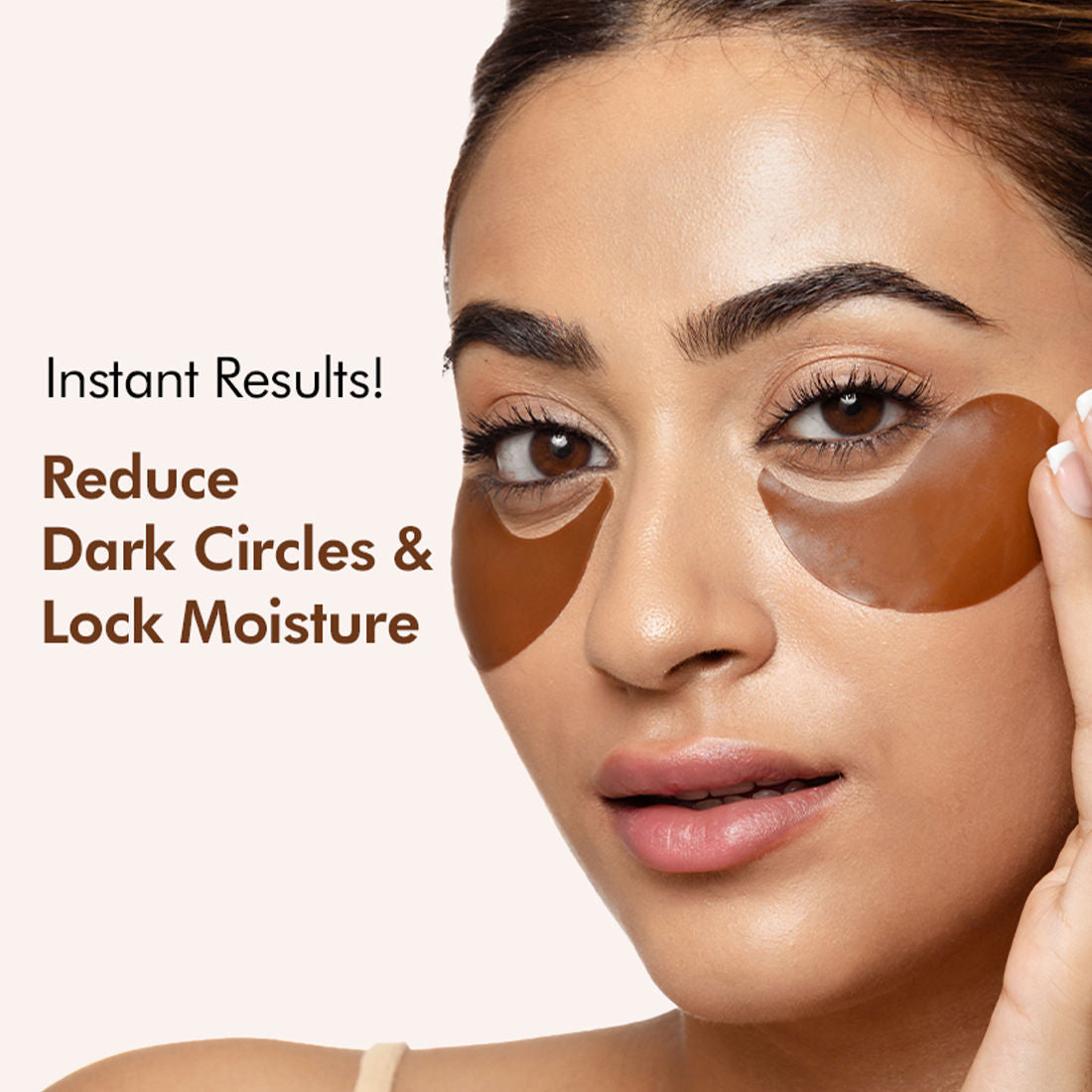 Coffee Hydrogel Under Eye Patches for Dark Circles with Hyaluronic Acid Depuffs