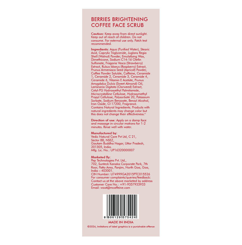 Berries Brightening Coffee Face Scrub