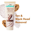 4.5% Exfoliants Pore Clearing Coffee Cookie Face Scrub Remove Blackheads, Detan & Glow