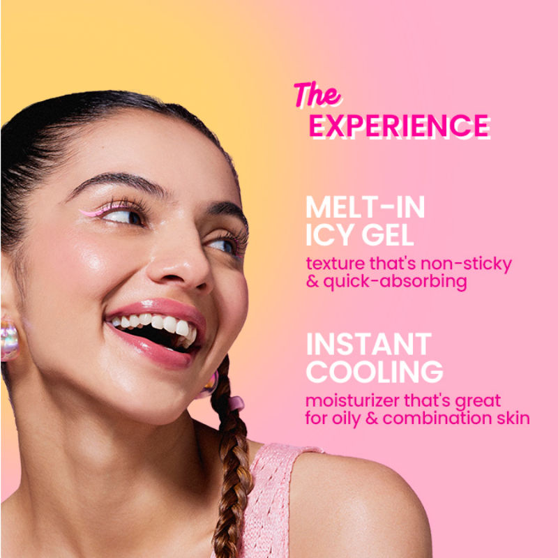 Watermelon Cooling Icy Gel Moisturizer, With Hyaluronic & Liquid Ice