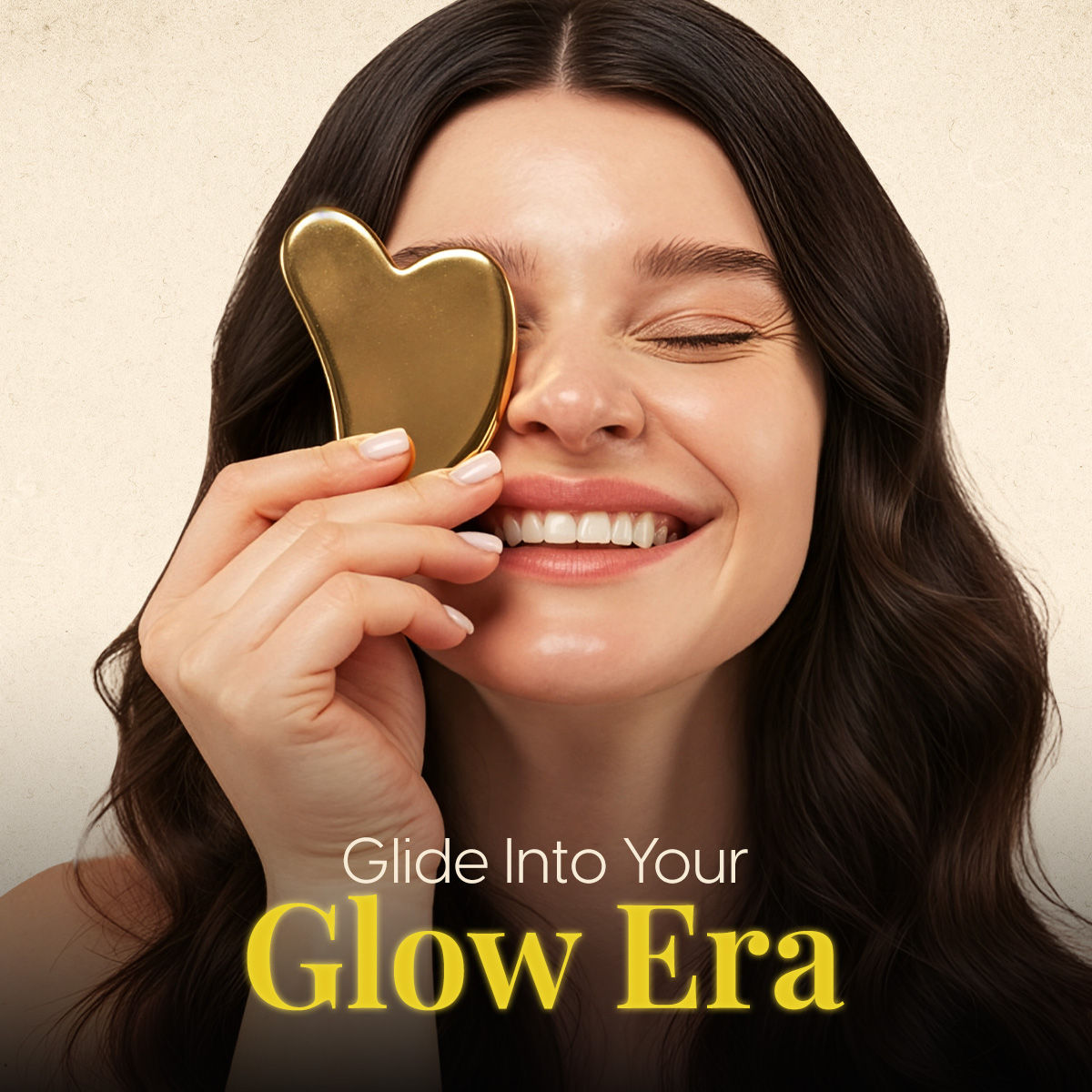 Kansa Gua Sha Face & Neck Massager Facial Roller Tool