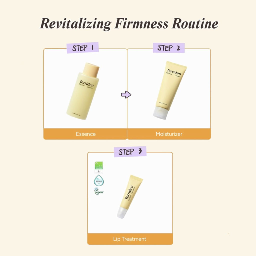 Solid In Lip Essence - Korean Plumping Lip Balm with Ceramides, Hydrates Dry & Chapped Lips