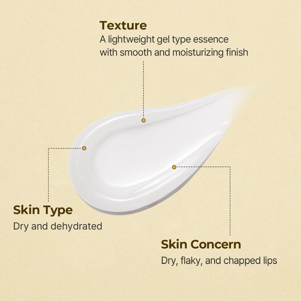 Solid In Lip Essence - Korean Plumping Lip Balm with Ceramides, Hydrates Dry & Chapped Lips