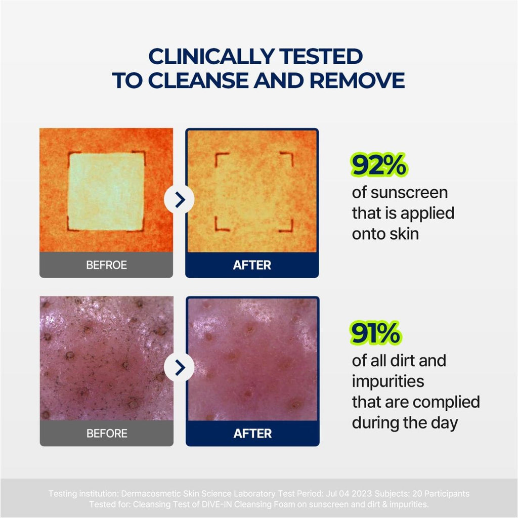 Dive In Cleansing Foam - Gentle Hydrating Korean Hyaluronic Acid Cleanser, All Skin Types