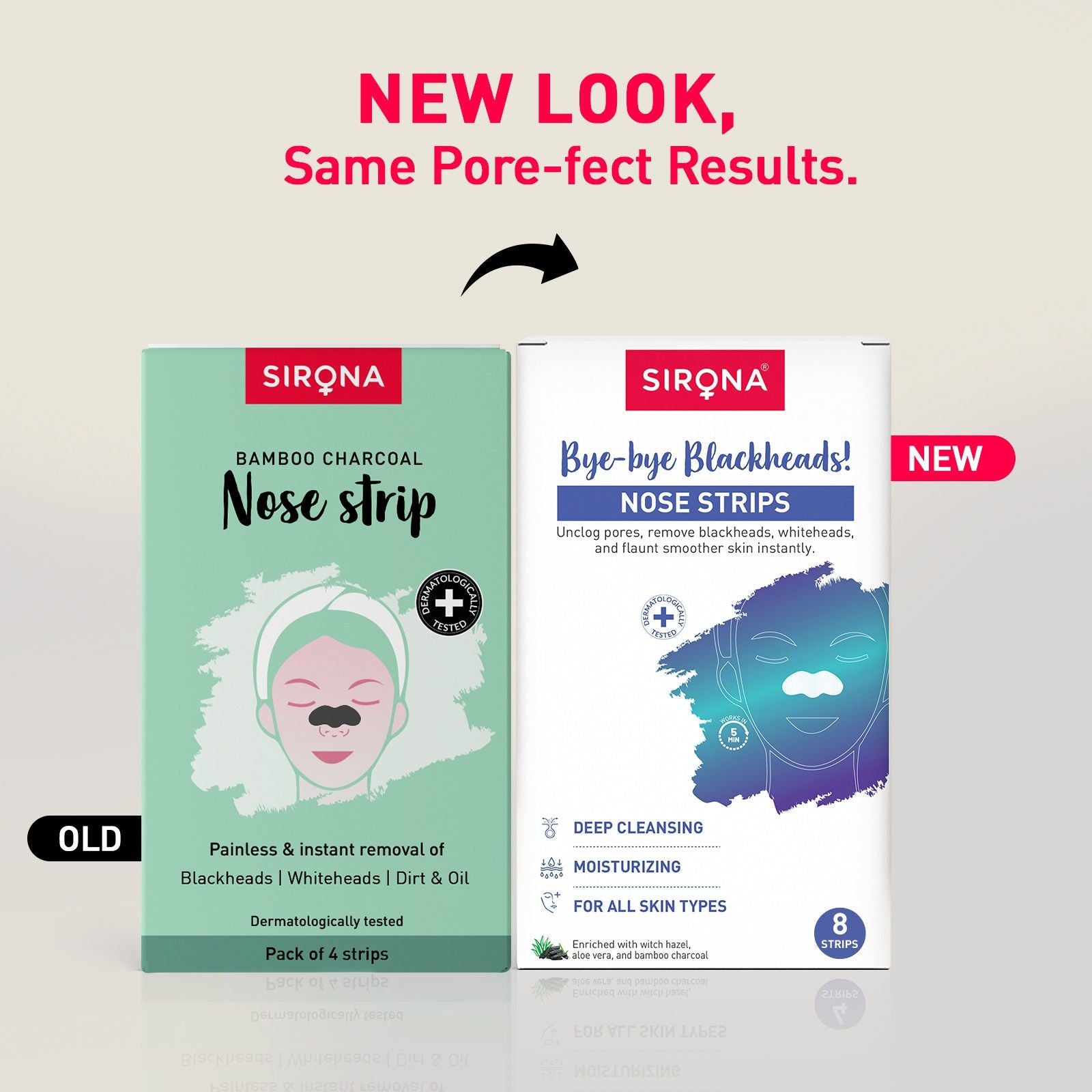 Natural Bamboo Charcoal Nose Strips For Women