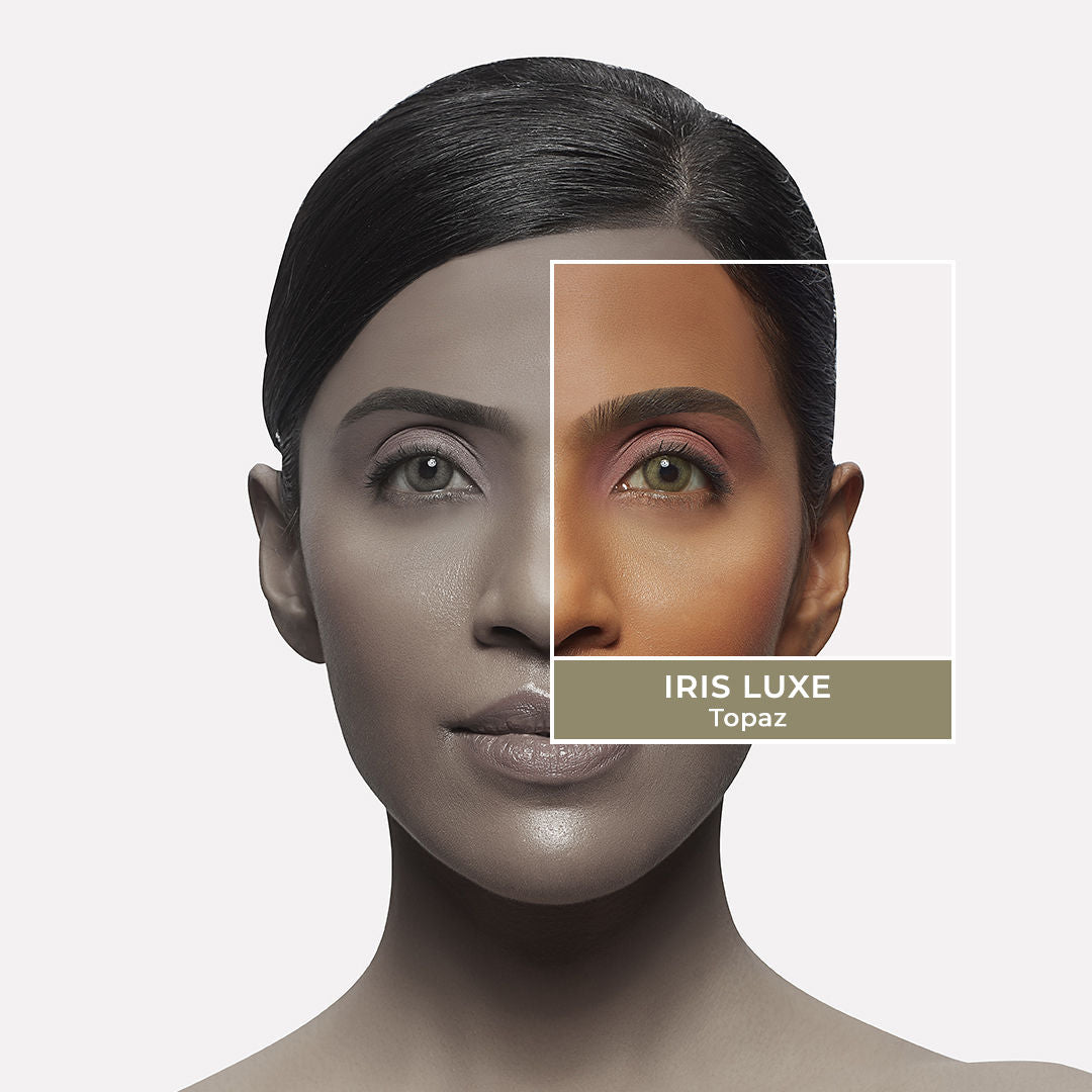 IRIS LUXE Daily Lenses Topaz - Comfortable Natural Looking Lenses, Soft Non-Irritating