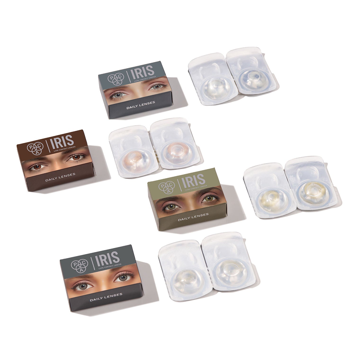 IRIS LUXE Daily Lenses Topaz - Comfortable Natural Looking Lenses, Soft Non-Irritating