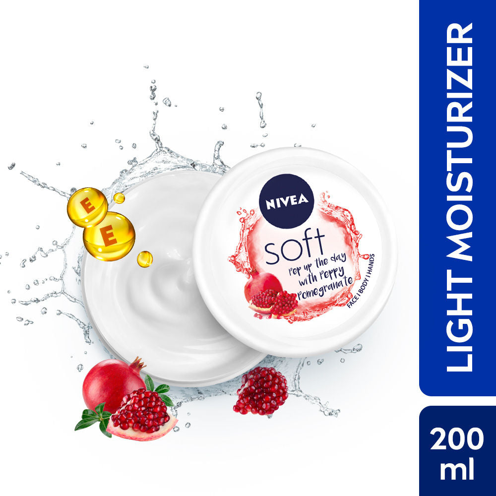 Soft Light Moisturizer Cream Peppy Pomegranate For Hands And Body