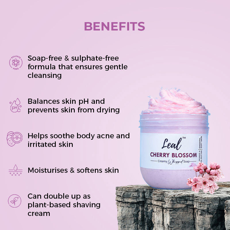 Cherry Blossom Shea Bath Cream Whipped Soap
