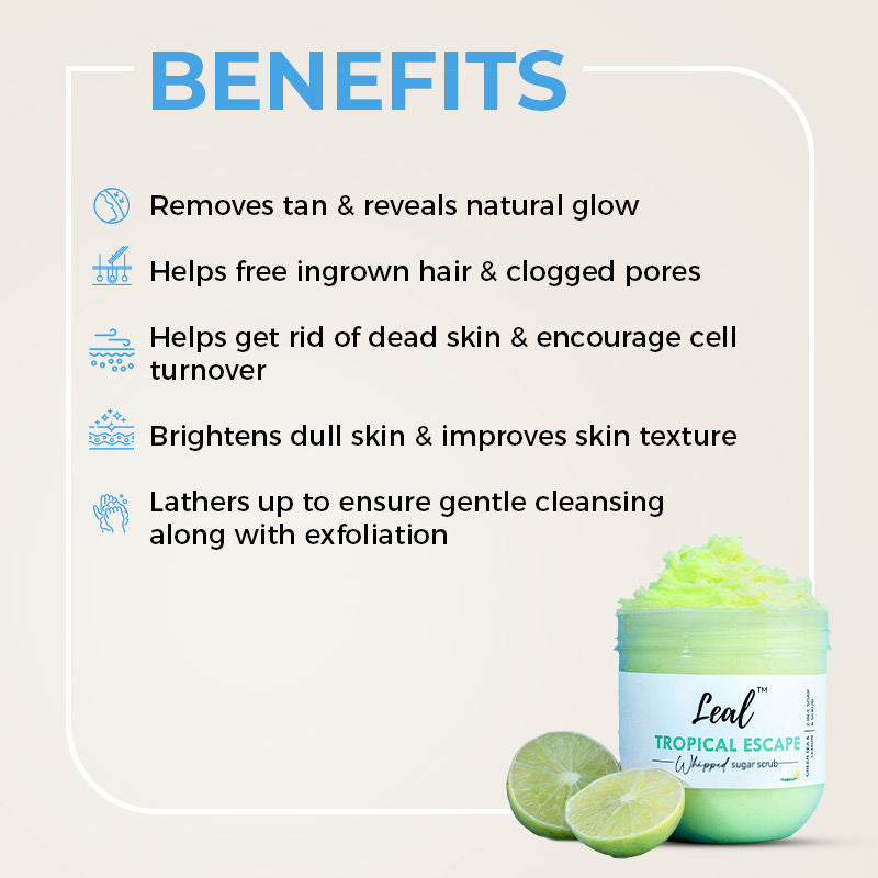 Tropical Escape Green Tea Whipped Face & Body Sugar Scrub