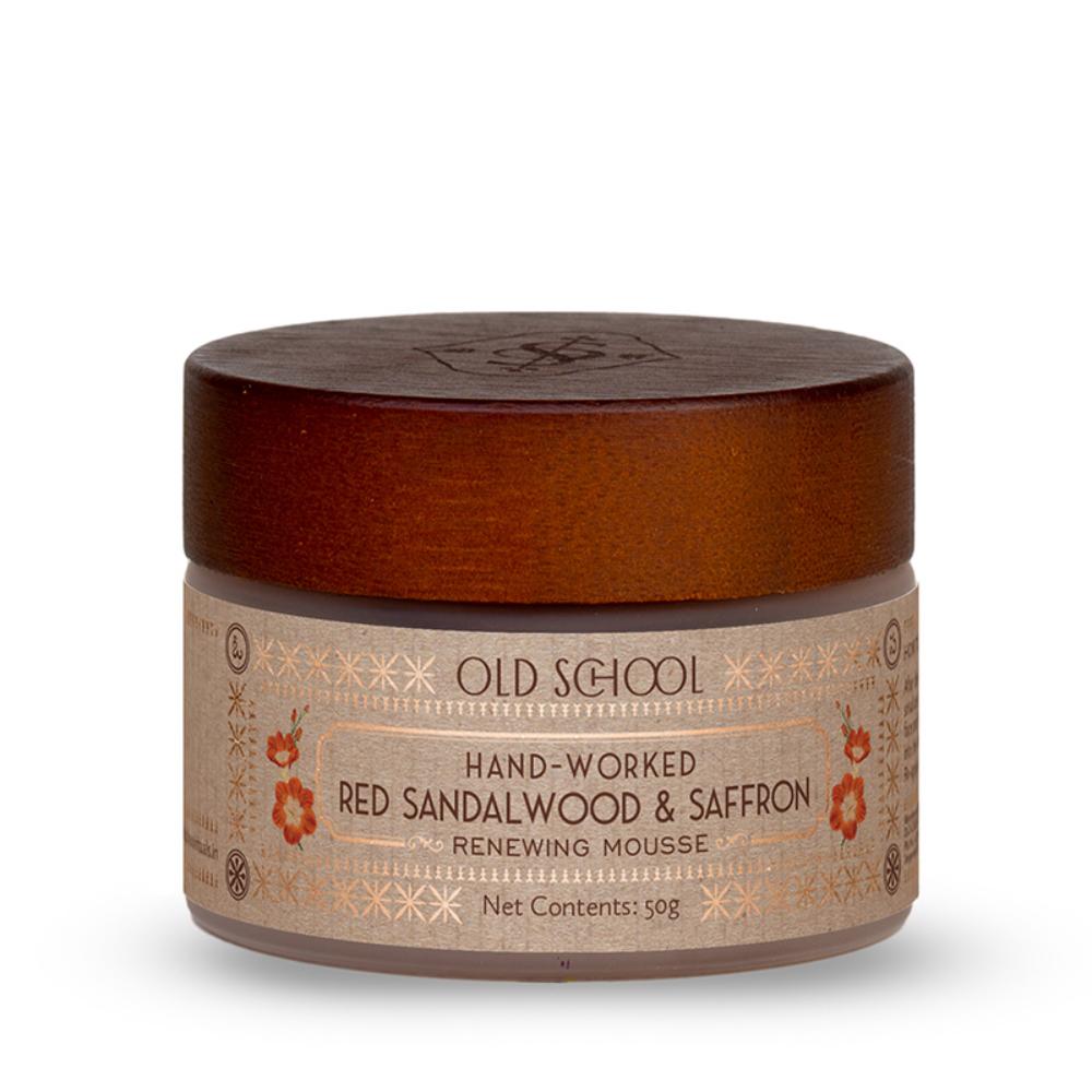 Hand-Worked Red Sandalwood And Saffron Renewing Mousse Face Moisturiser