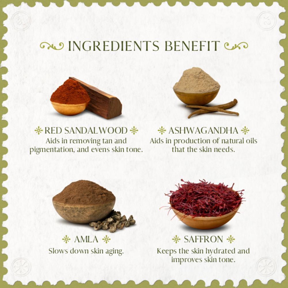 Hand-Worked Red Sandalwood And Saffron Renewing Mousse Face Moisturiser