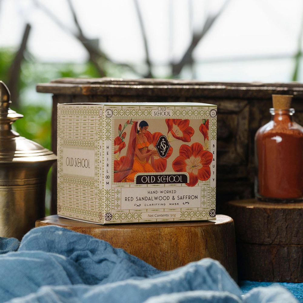 Hand-Worked Red Sandalwood And Saffron Clarifying Face Mask
