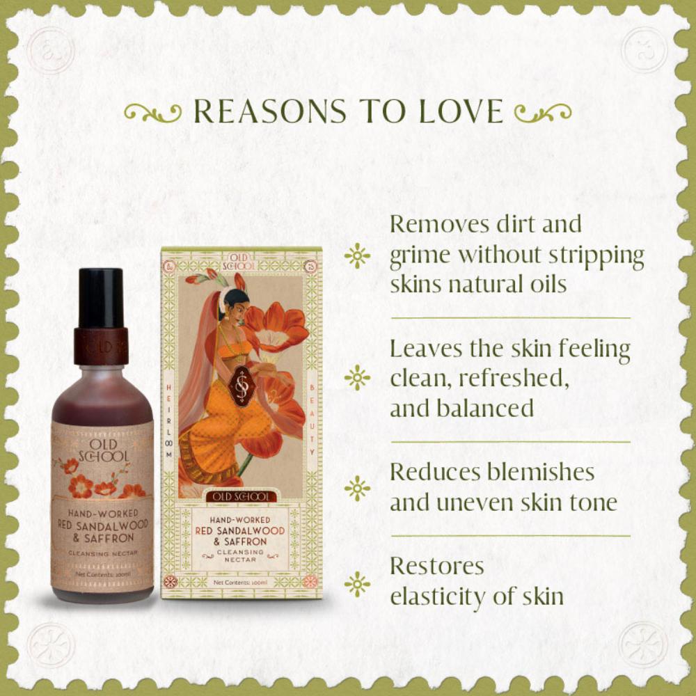 Hand-Worked Red Sandalwood And Saffron Cleansing Nectar Face Wash