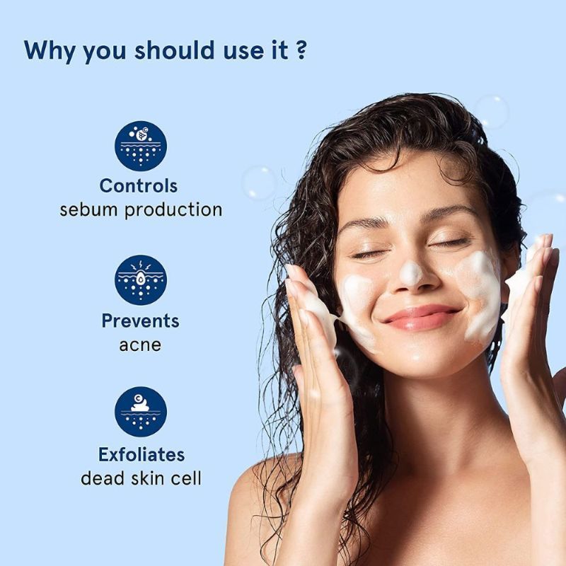 Oil Control Face Wash for Acne- 1% Salicylic Acid (Fragrance- SLS- Soap Free)