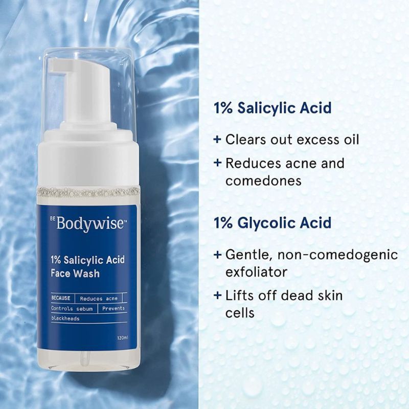 Oil Control Face Wash for Acne- 1% Salicylic Acid (Fragrance- SLS- Soap Free)