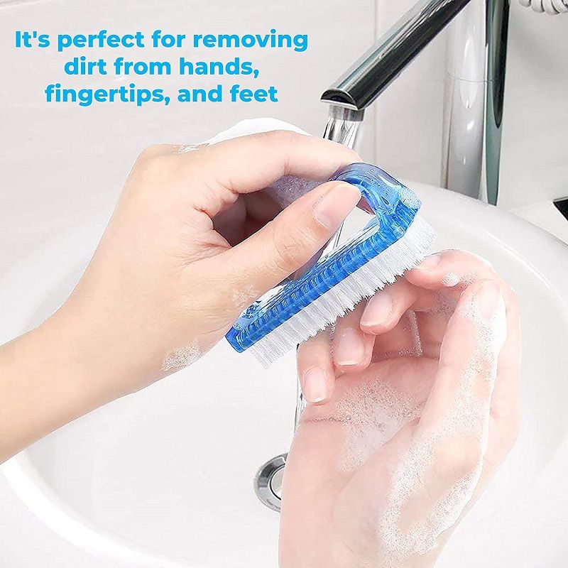 Handle Grip Nail Brush And Fingernail Pedicure Scrub Foot Brush