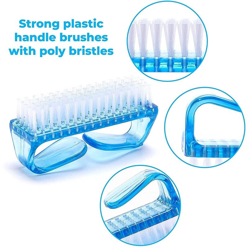 Handle Grip Nail Brush And Fingernail Pedicure Scrub Foot Brush