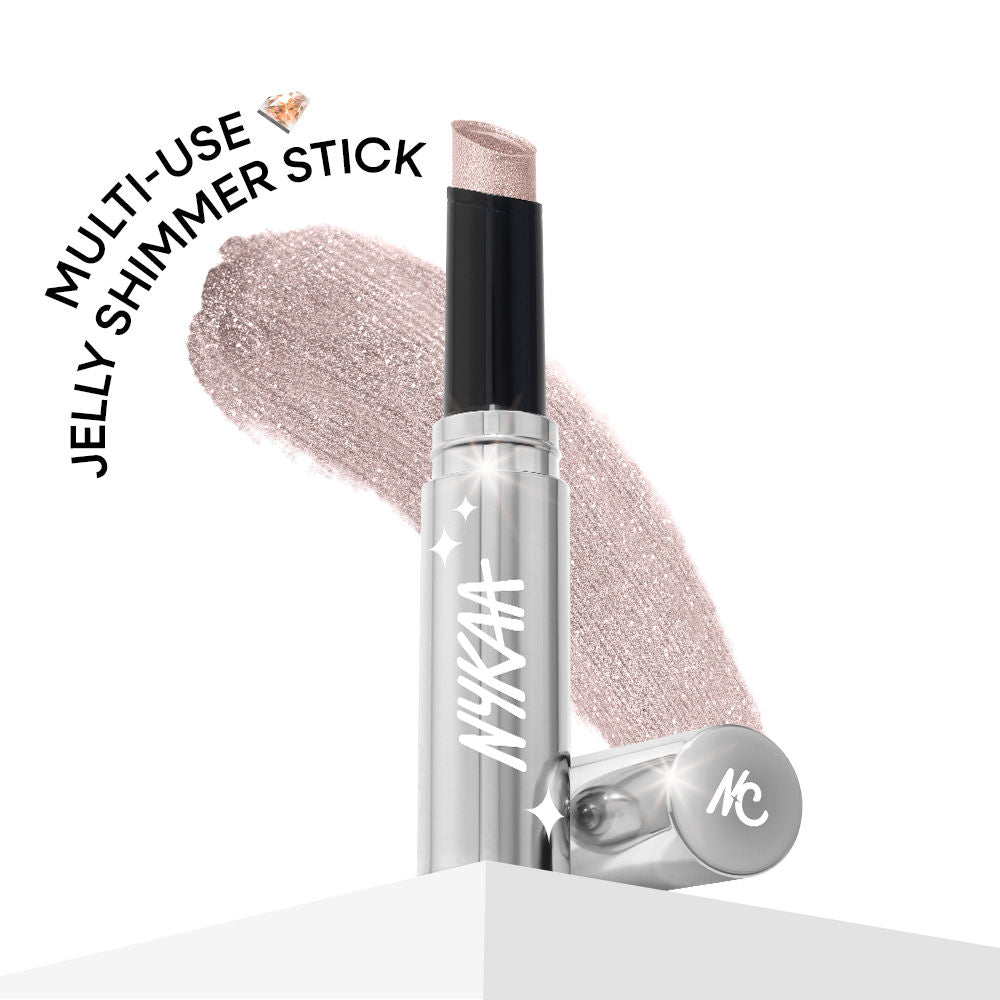 Diamond Jelly Cooling Shimmer Eyeshadow Stick - Multi-Use, High Shine Glitter - Icy