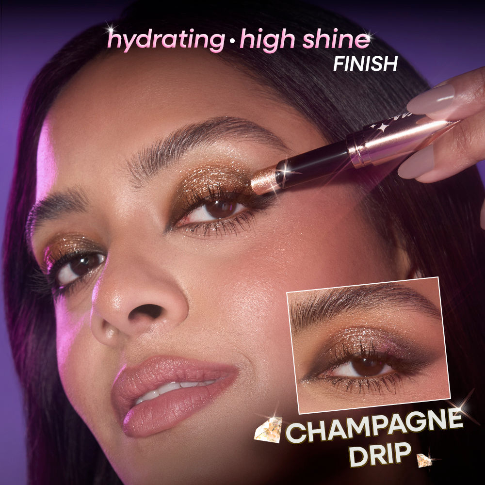 Diamond Jelly Cooling Shimmer Eyeshadow Stick - Multi-Use, High Shine Glitter