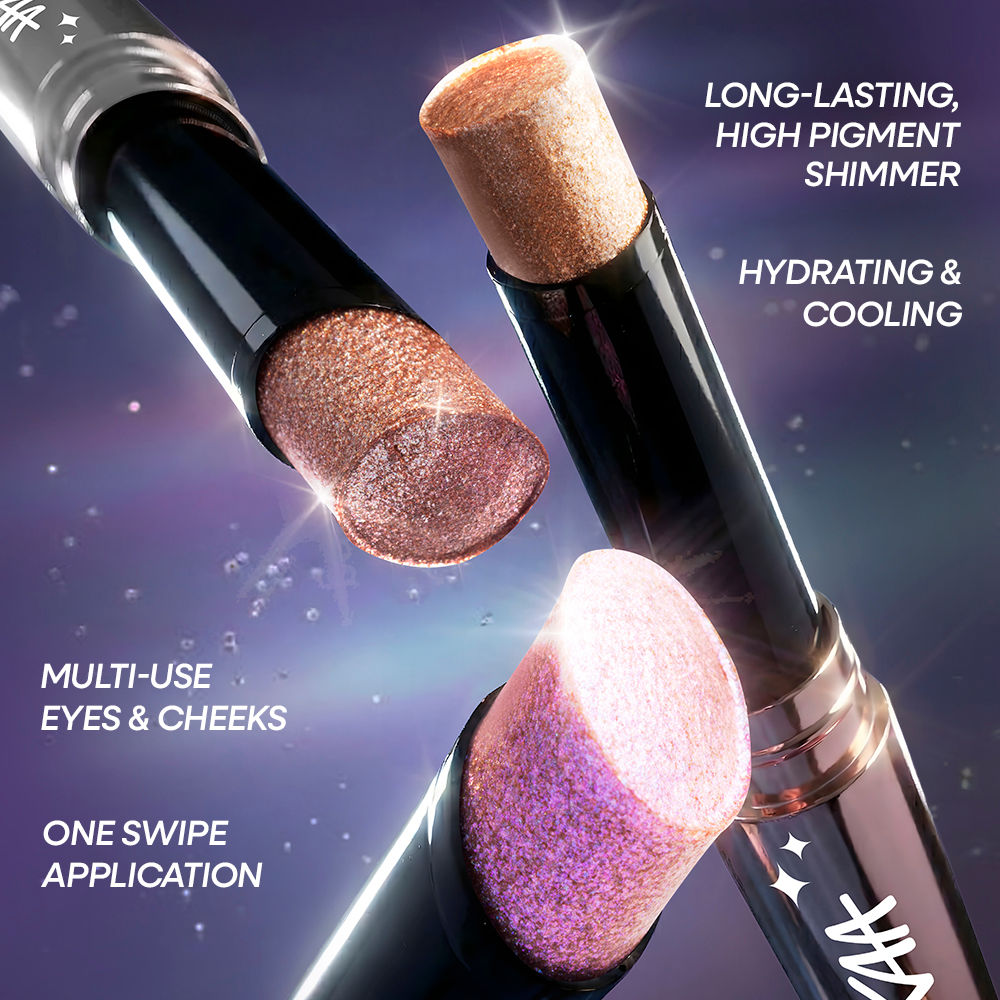 Diamond Jelly Cooling Shimmer Eyeshadow Stick - Multi-Use, High Shine Glitter