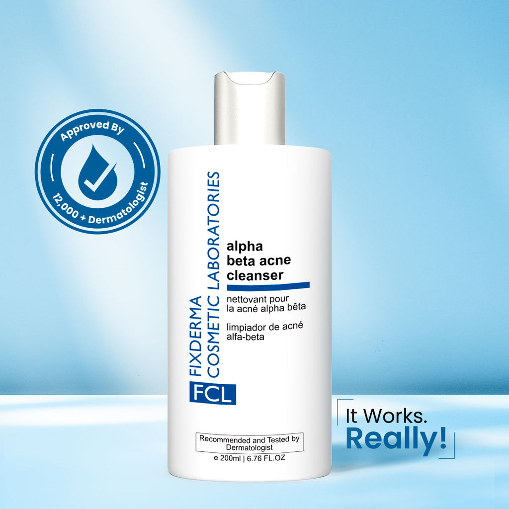 FCL Alpha Beta Acne Cleanser, Reduces Pimples, Sebum, Deep Pore Cleansing & NonComedogenic