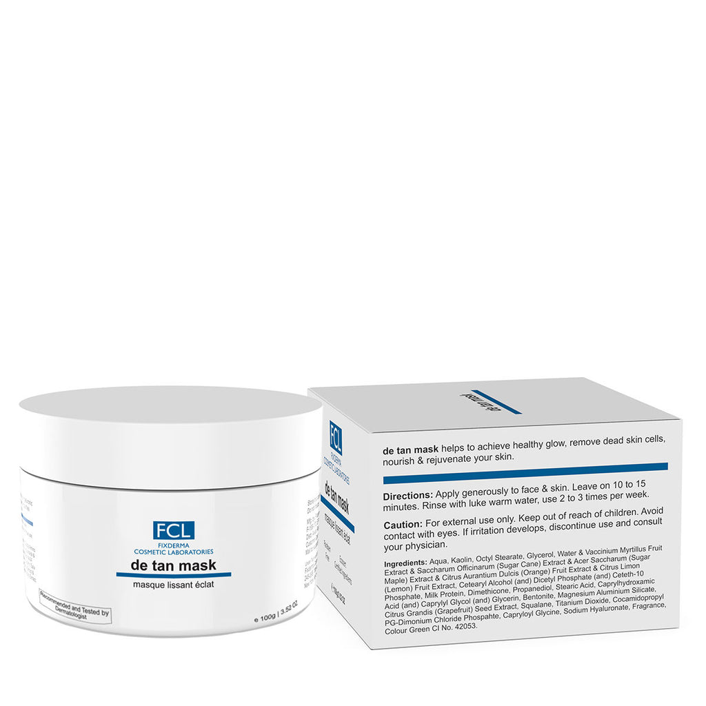 FCL De Tan Mask For Tanning & Dark Skin Cleans Pores Removes Blackheads Improves Skin Tone