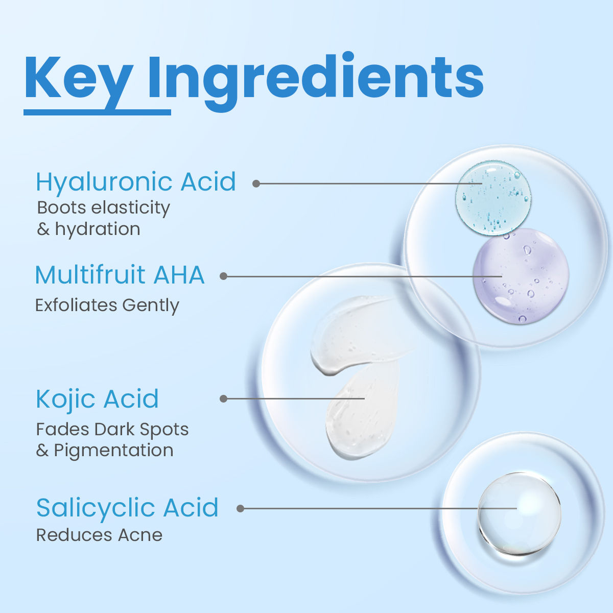 FCL PBA Brightening Face Mask Kojic Acid Face Mask With Hyaluronic Acid For Glowing Skin