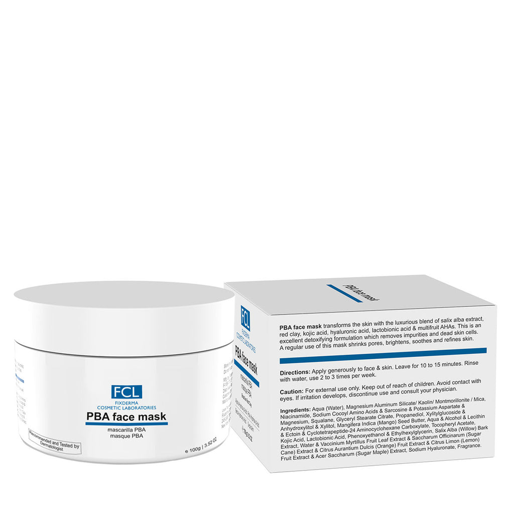 FCL PBA Brightening Face Mask Kojic Acid Face Mask With Hyaluronic Acid For Glowing Skin