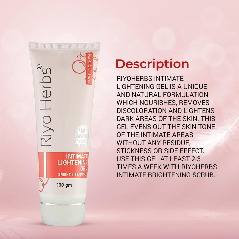 Intimate Lightening Gel with Vitamin E & Lemon Peel Extracts for Delicate Skin