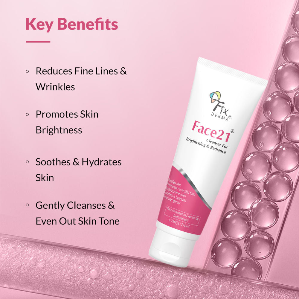 Face21 Cleanser, Skin Brightening Cleanser, Exfoliates Dead Cells, Remove Pigmentation