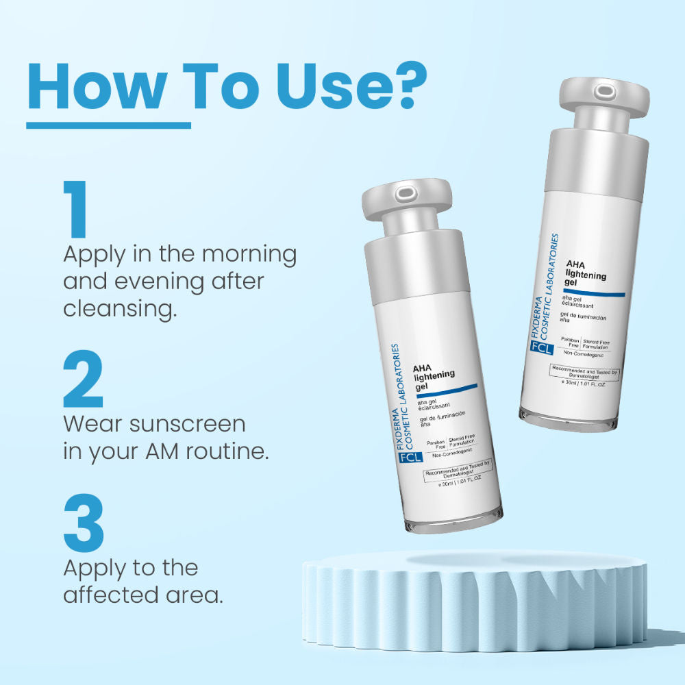 FCL Glycolic Acid + Alpha Arbutin Serum AHA Lightening Gel For Skin Lightening
