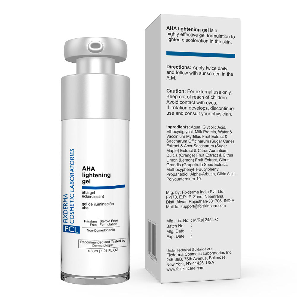 FCL Glycolic Acid + Alpha Arbutin Serum AHA Lightening Gel For Skin Lightening