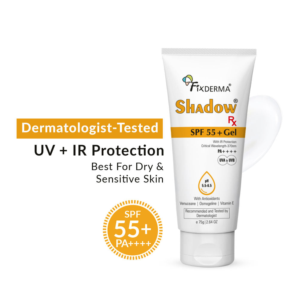 Shadow Rx Sunscreen SPF 55+ Gel For Oily Skin Acne Prone