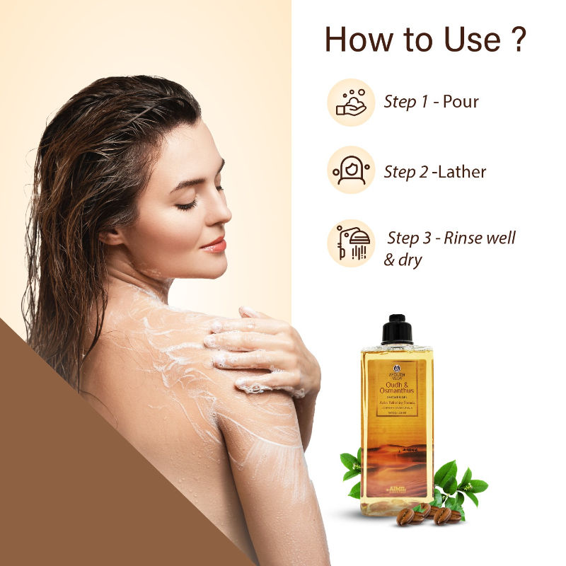 Oudh & Osmanthus Shower Gel with Exotic Aroma to Cleanse, Hydrate & Refresh Skin