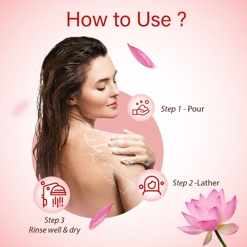 Flora Gardinia Shower Gel With Lotus & Chamomile for Refreshing and Calming Bath Experience