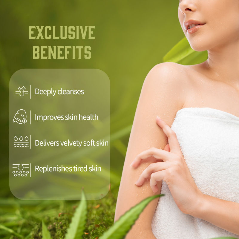 Hemp Shower Gel with Hemp & Aloe Vera to Rejuvenate & Hydrate Skin