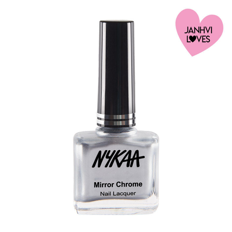 Nykaa Metallic Chrome Long Lasting Nail Enamel - Molten Sterling 163