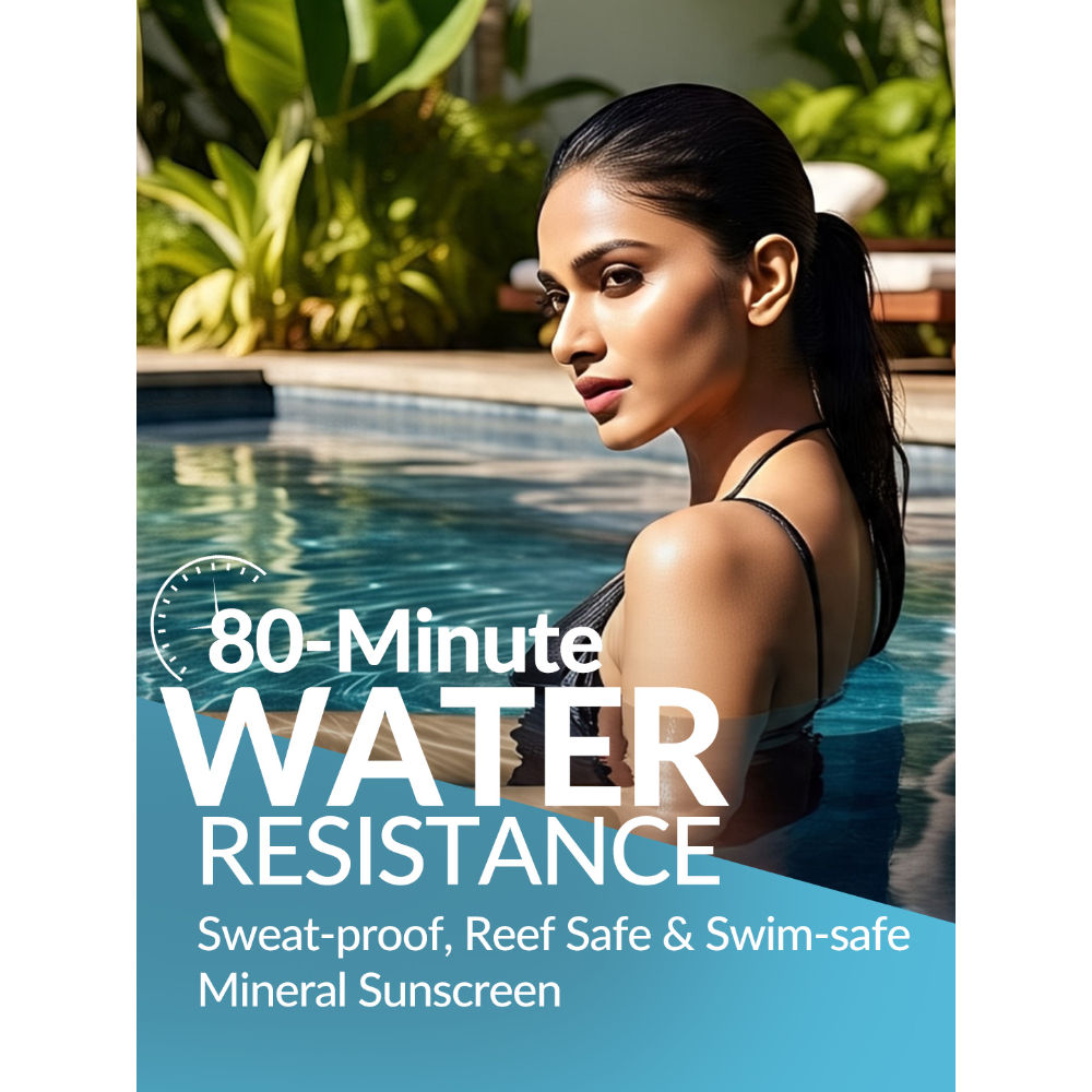 Mineral Sunscreen SPF 50 PA+++, Blue Light & IR Protection, Water Resistant