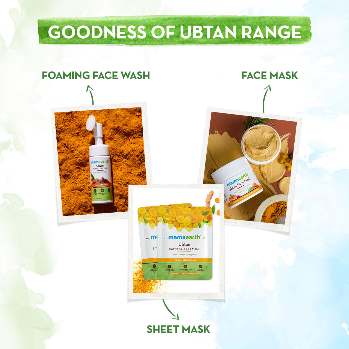 Ubtan Oil-Free Face Moisturizer With Turmeric & Saffron For Skin Brightening